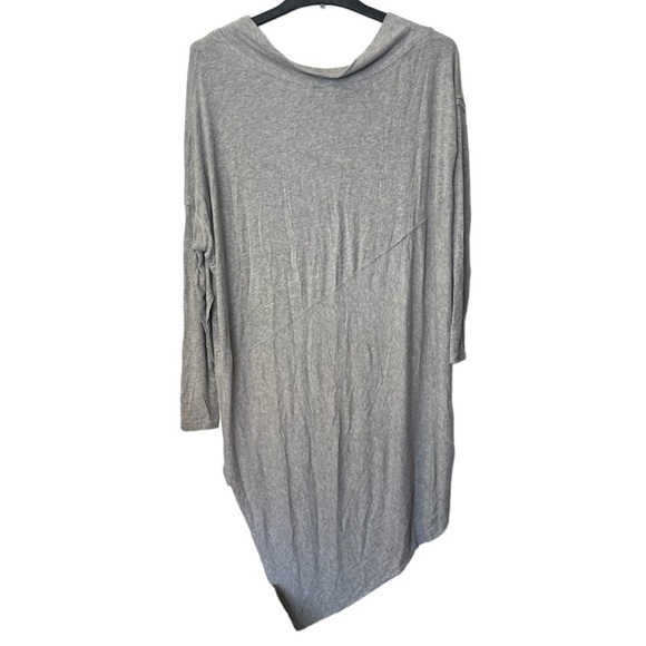 Free People Grapevine Asymmetric Ribbed Tunic Grey Small - Picture 6 of 9